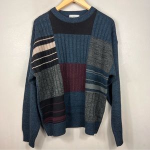 Vintage 90’s ColorBlock Multi Color Sweater
